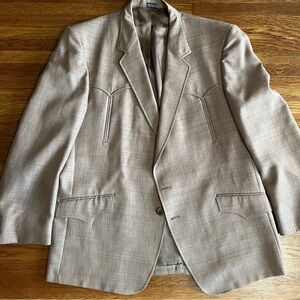 vintage Royalton Clothes blazer western rockabilly 44 tan men’s